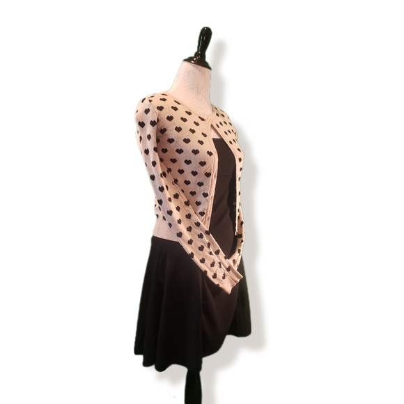 Cream heart cardigan - Picture 3 of 5